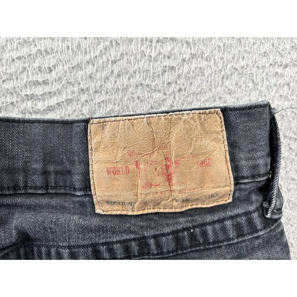 True Religion Ricky Jeans Mens 32 Fits 30x29.5 Relaxed Straight Flap Pockets Y2K